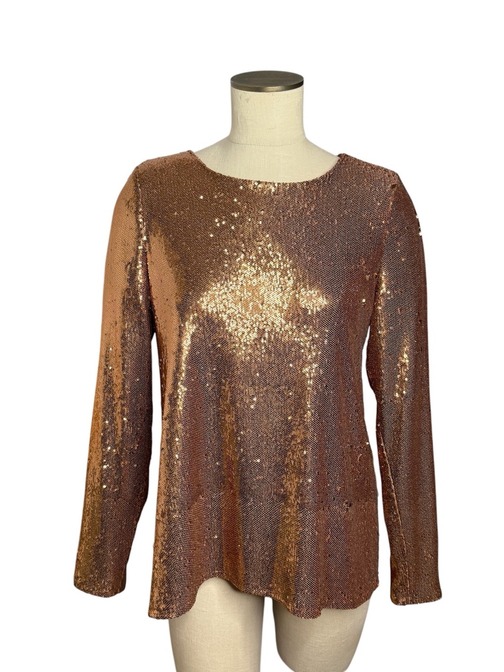 Ramy Brook Hallie Cooper Sequin Tunic Top Professionally Hemmed from Dress SZ M